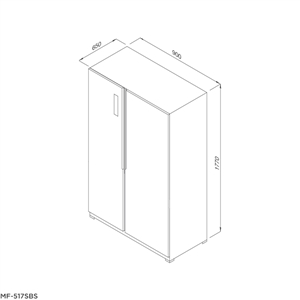 Tủ lạnh Malloca MF-517SBS